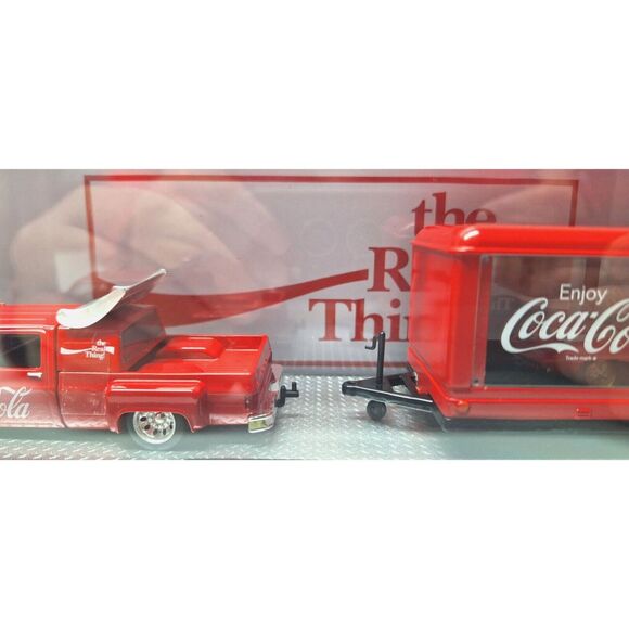 M2 Machines Coca Cola 1973 Chevrolet Cheyenne Super 30 and 1959 Corvette XP-86 - Picture 5 of 7